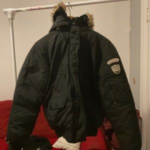 PERFECT ROOTS AUTHENTIC winter jacket, women’s, black, faux fur hood